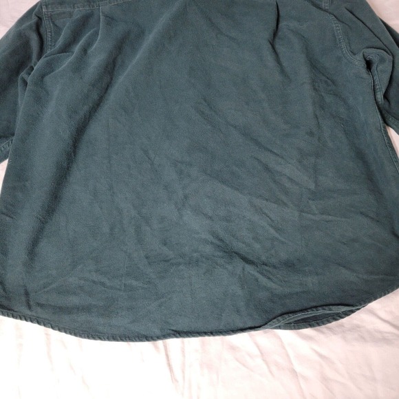 Cabelas Green Shirt Long Sleeve Jacket Size 2XL Hunting Outdoor Fish Button Up - Picture 15 of 16